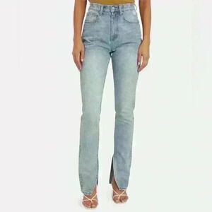 WEWOREWHAT Stiletto Slit Skinny Jeans sz 28